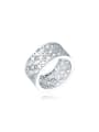 thumb High-quality Hollow leaf Shaped Rhinestones Ring 0