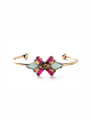 thumb Alloy Rose Gold Plated Bow Bangle 0
