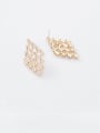 thumb Alloy With Gold Plated Simplistic Geometric Stud Earrings 1