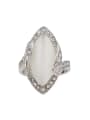 thumb Retro style White Opal Crystals Ring 0