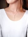 thumb Stainless Steel With Rose Gold Plated Personality Cross Necklaces 1