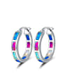 thumb Colorful Opal Round Shaped Fashion Women Earrings 0