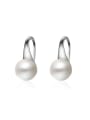 thumb Fashion White Imitation Pearl Copper Earrings 0