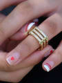 thumb Copper With Gold Plated Simplistic Geometric Band Rings 1