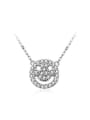 thumb Simple Smiling Face Cubic Zircon Necklace 0