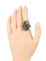 thumb Retro style Noble Resin stones Cubic Crystals Alloy Ring 1