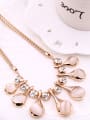 thumb Alloy Imitation-gold Plated Fashion Oval shaped Artificial Stones Four Pieces Jewelry Set 2