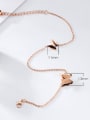 thumb Simple Butterflies Rose Gold Plated Anklet 2