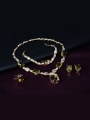 thumb 2018 Alloy Imitation-gold Plated Fashion Stones Four Pieces Jewelry Set 1