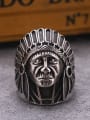 thumb Punk Indian Chief Statement Ring 1