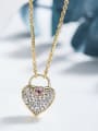 thumb Fashion Heart shaped Gold Plated Necklace 2