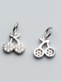 thumb 925 Sterling Silver With 18k Gold Plated Cute Cherry Charms 0