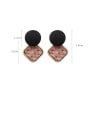 thumb Alloy With Rose Gold Plated Simplistic  Leopard Geometric Drop Earrings 3