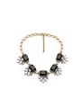 thumb Flower Artificial Stones Alloy Necklace 0