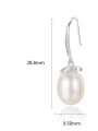 thumb Sterling Silver Plated 18K Gold Natural Freshwater Pearl Earrings 3