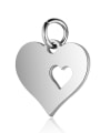 thumb Stainless Steel With Gold Plated Classic Heart Charms 2