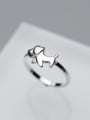 thumb Lovely Dog Shaped Open Design S925 Silver Ring 0