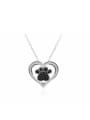 thumb Creative Heart Shaped Glass Beads Women Necklace 0