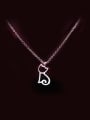 thumb S925 Silver Lovely Kitten Short Clavicle Necklace 0