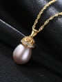 thumb Sterling silver 9-10mm natural freshwater pearl necklace 2