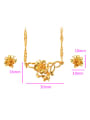 thumb Ethnic style Flowery Two Pieces Jewelry Set 3