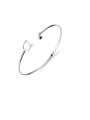 thumb 925 Sterling Silver With Platinum Plated Fashion Cat Bangles 0