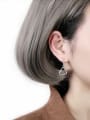thumb Fashion Hollow Triangle Silver Earrings 1