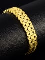 thumb Elegant 24K Gold Plated Geometric Shaped Copper Bracelet 2