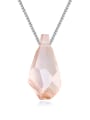 thumb Simple Water Drop austrian Crystal Pendant Necklace 1