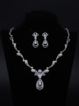 thumb Luxury Two Pieces Set Jewelry Fashion Wedding Accessories 0
