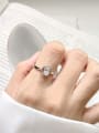 thumb Pure silver white water-drop zircon ring 1