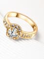 thumb Exquisite 18K Gold Plated AAA Zircon Ring 1