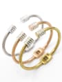 thumb Spring Fashion Western Style Round Opening Bangle 1