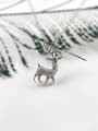 thumb Fashion Little Deer Tiny Zirconias Silver Necklace 0