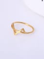 thumb Women Delicate Triangle Shaped Ring 2