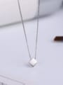 thumb White Square Necklace 4