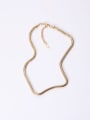 thumb Titanium With Gold Plated Simplistic Snake Chain Necklaces 0
