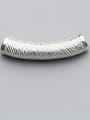thumb 925 Sterling Silver With Silver Plated Striped Bent Pipe 0