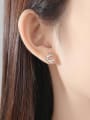 thumb Copper With 18k Gold Plated Delicate  Cubic Zirconia Stud Earrings 1