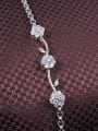 thumb Creative 18K White Gold Plum Blossom Zircon Bracelet 1