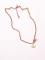 thumb Smiling Face Fashion Clavicle Necklace 0