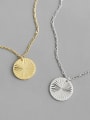 thumb 925 Sterling Silver With Gold Plated Personality  Round  Gear  Necklaces 3