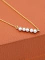 thumb Women Creative Geometric Artificial Pearl Necklace 3