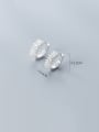 thumb 925 Sterling Silver With Platinum Plated Simplistic Geometric Clip On Earrings 3