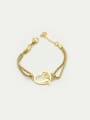 thumb Heart-shaped Accessories Double Lines Bracelet 0