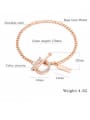 thumb Stainless Steel With Rose Gold Plated Simplistic Monogrammed Bracelets 3