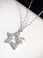 thumb Five-pointed Star Freshwater Pearl Necklace 1