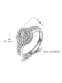 thumb Fashion Cubic Zirconias Round Copper Ring 3