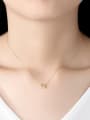 thumb 925 Sterling Silver With Gold Plated Personality Geometric Necklaces 1