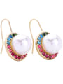 thumb Fashion Artificial Pearls Round Ear Hook 1